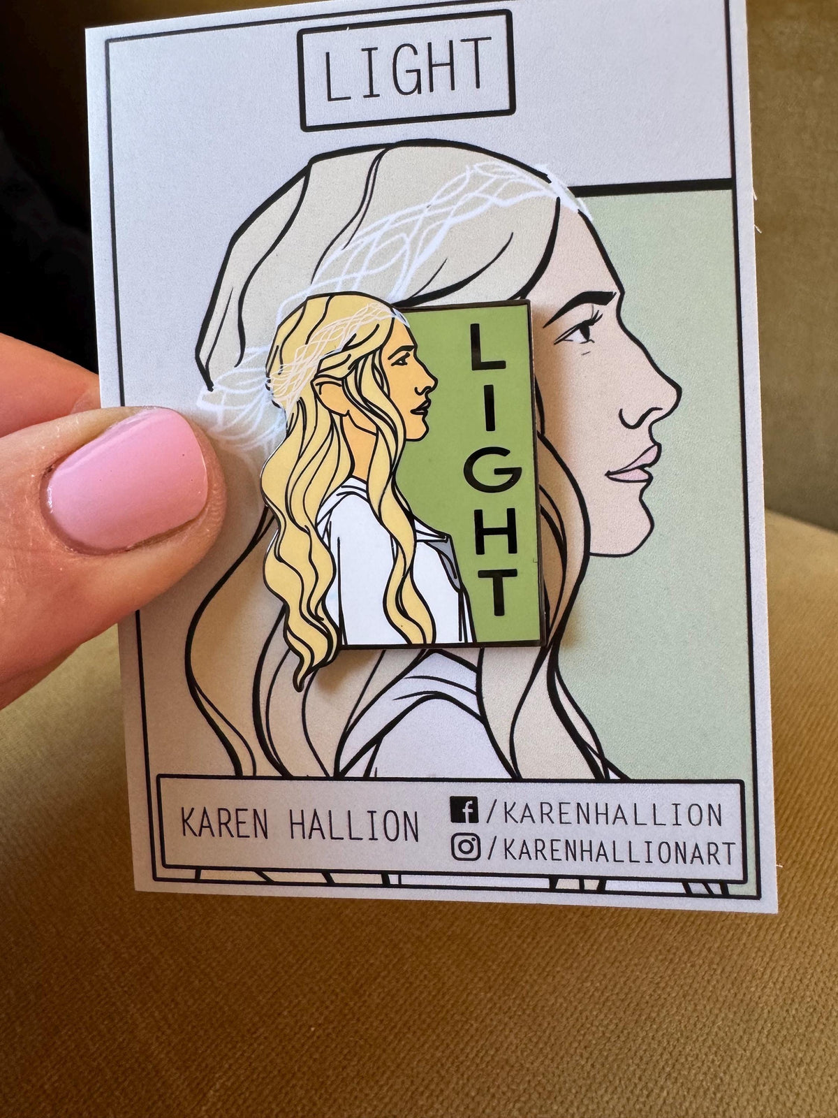 Light - She Series Pin