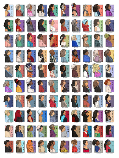 Feminist Poster  She Series -Ultimate Real Women Collection Collage