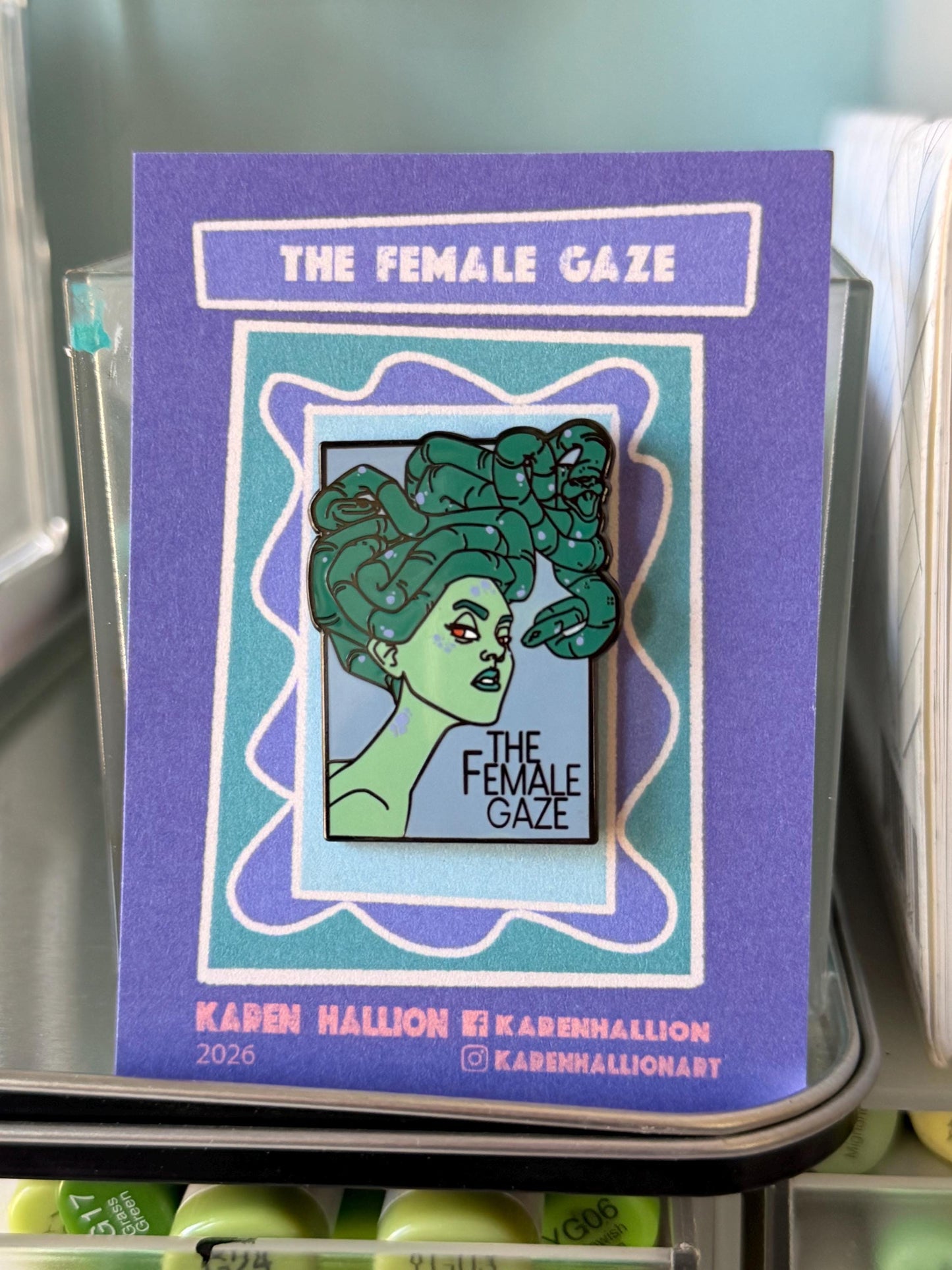 Medusa Enamel Pin - The Female Gaze