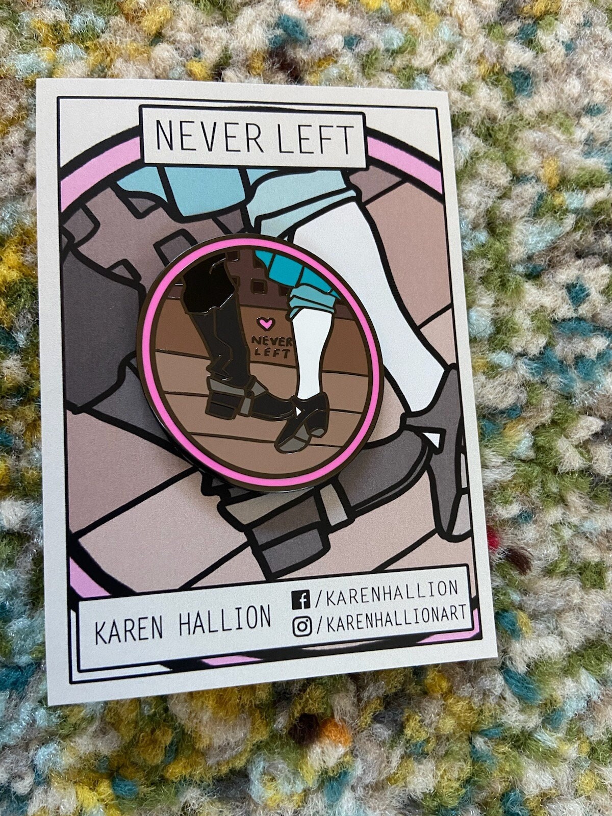 Never Left Pin Pride Enamel Pin