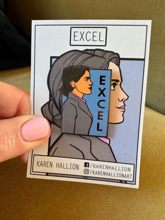 Excel - She Series Pin