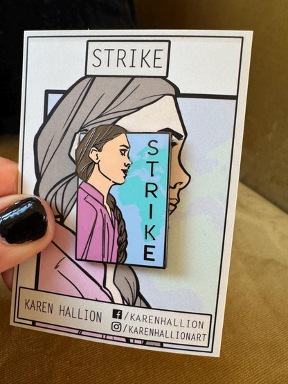 Greta Thunberg - She Series Pin Strike