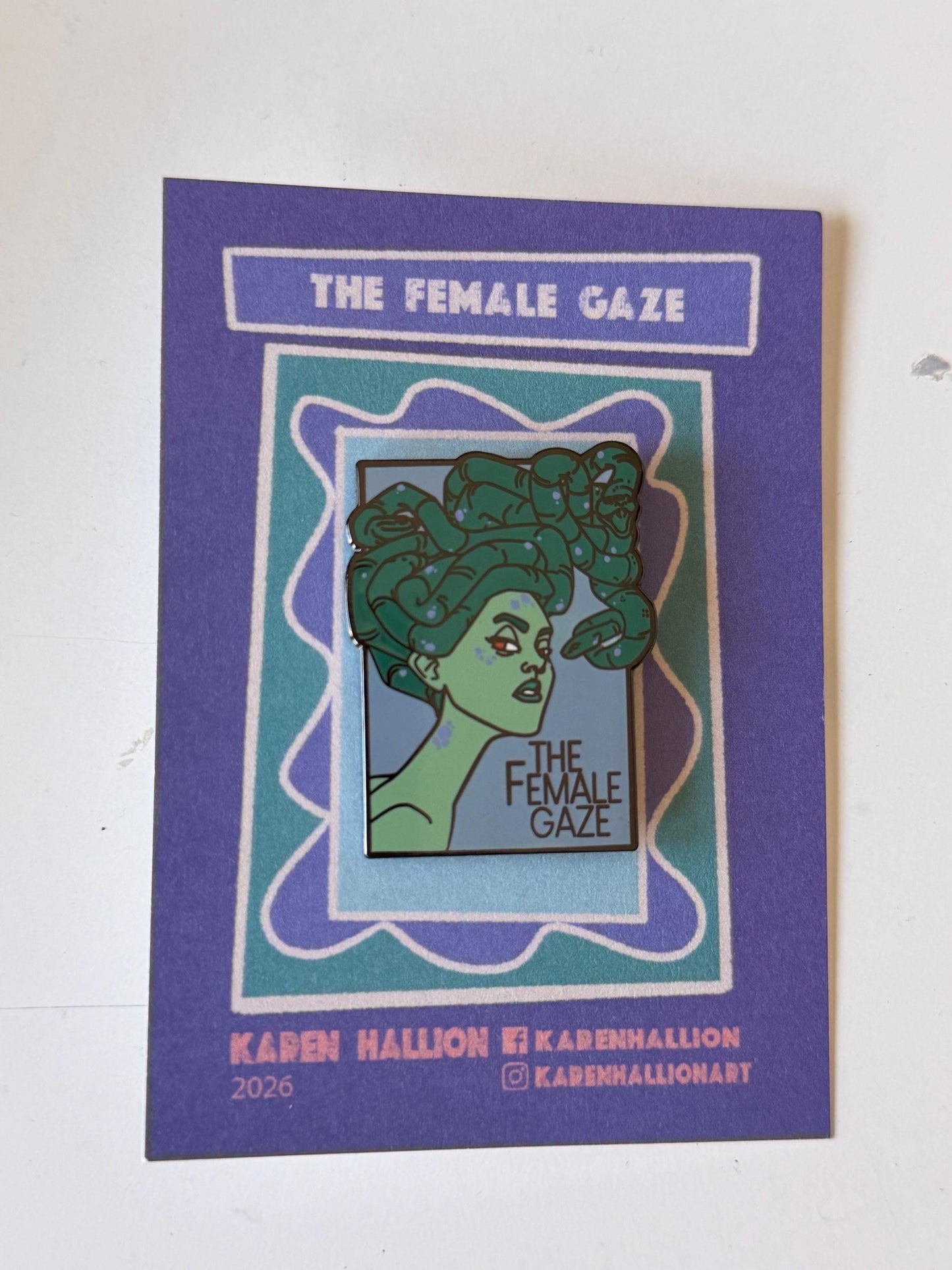 Medusa Enamel Pin - The Female Gaze
