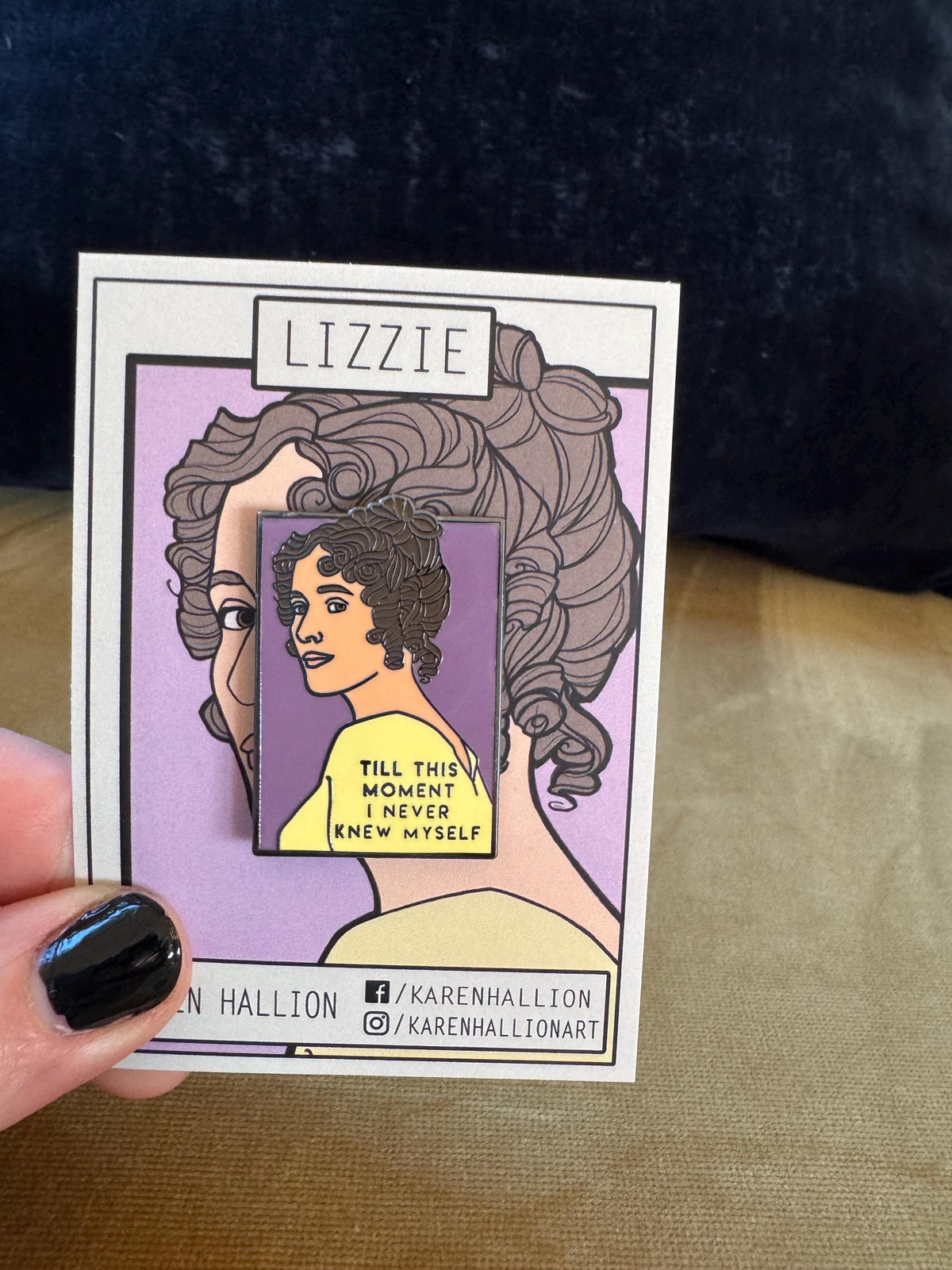 Pride and Prejudice Lizzie Bennet Enamel Pin