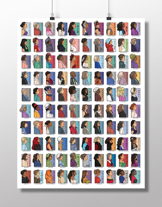 Feminist Poster  She Series -Ultimate Real Women Collection Collage